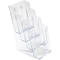 Deflecto Literature Holder, 4 Leaflet, 4-7/8"x8"x10", Clear DEF77701 - alternate 6